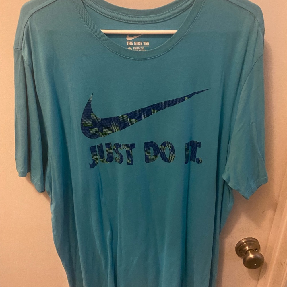Aqua Nike Tee